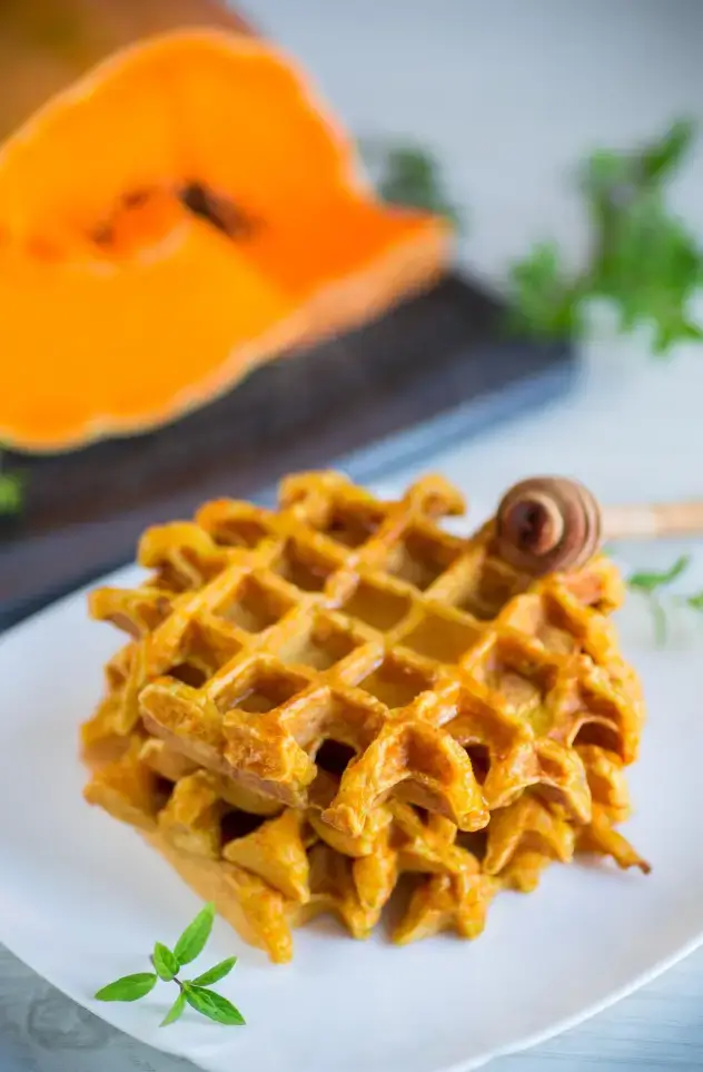 Pumpkin Spice Waffles
