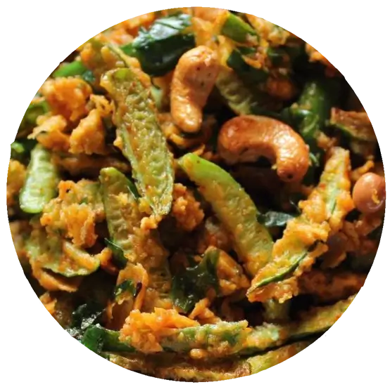 tindora-cashew-poriyal